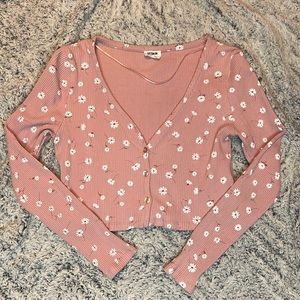 Pink floral top